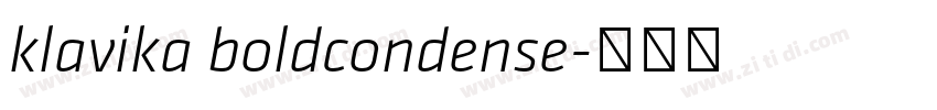 klavika boldcondense字体转换